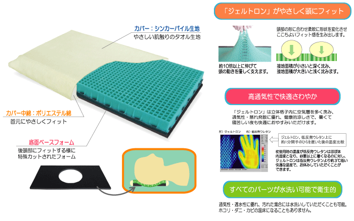 ジェルトロンキッズピロー