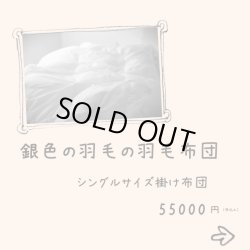 画像7: 銀色の羽毛の羽毛布団/シングルサイズ150x210cm