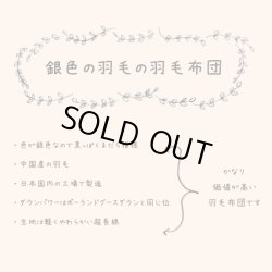 画像6: 銀色の羽毛の羽毛布団/シングルサイズ150x210cm