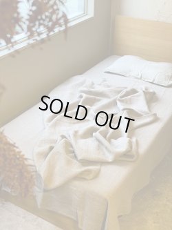 画像2: リネンワッフルのフラットシーツ/150x250cm