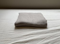 画像3: リネンワッフルのフラットシーツ/150x250cm