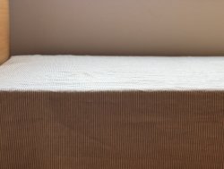 画像8: ［アウトレット数量限定］麻（リネン）100%ボーダーのフラットシーツ150x250cm