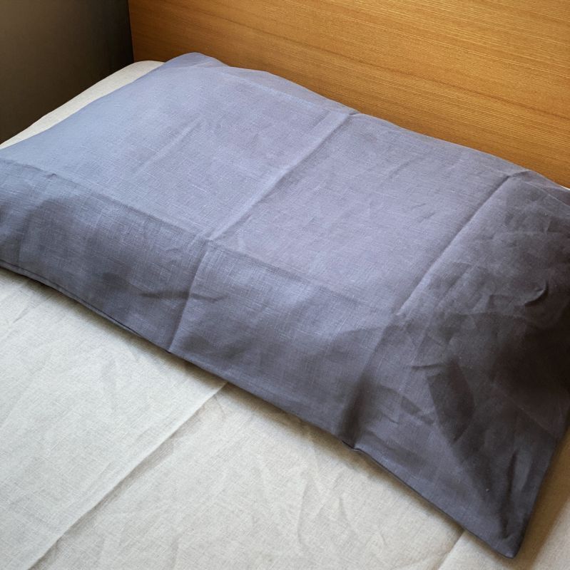 麻生地メーカーさん廃業のためアウトレット　麻（リネン）枕カバー43x63cm用封筒式