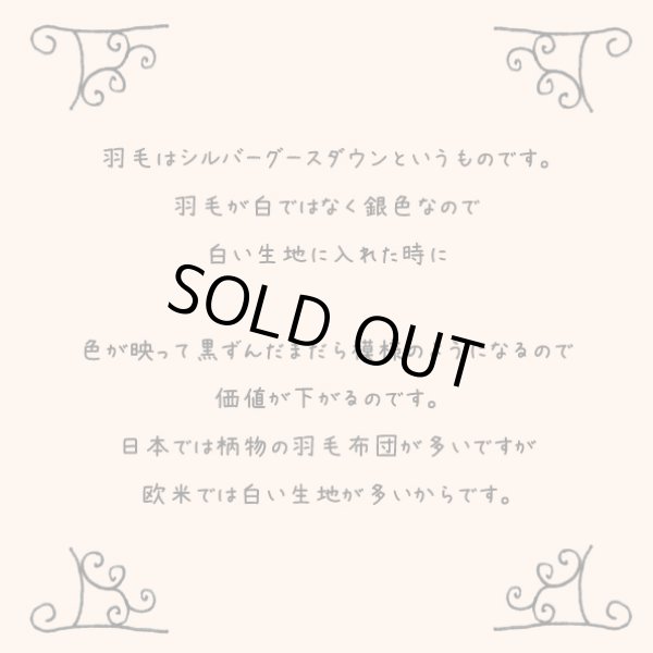 画像4: 銀色の羽毛の羽毛布団/シングルサイズ150x210cm