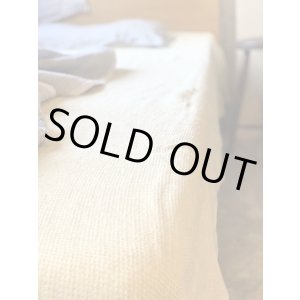 画像: ［アウトレット数量限定］麻（リネン）100%ワッフルのフラットシーツ150x250cm