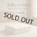 画像: 【数量38枚限定・アウトレット特価】天然シルク毛布