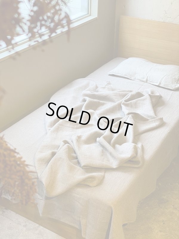 画像2: リネンワッフルのフラットシーツ/150x250cm