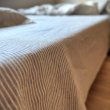画像3: ［アウトレット数量限定］麻（リネン）100%ボーダーのフラットシーツ150x250cm