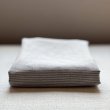 画像9: ［アウトレット数量限定］麻（リネン）100%ボーダーのフラットシーツ150x250cm