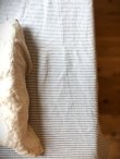 画像7: ［アウトレット数量限定］麻（リネン）100%ボーダーのフラットシーツ150x250cm